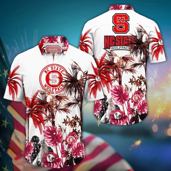 NCAA NC State Wolfpack Hawaiian Shirt Wave The Colors For Fans