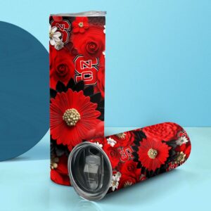 NCAA NC State Wolfpack Skinny Tumbler Beverage Blissful Moments 2