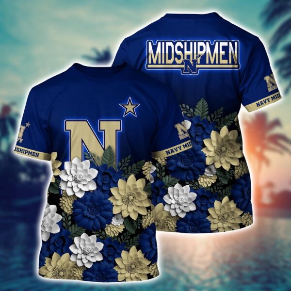 NCAA Navy Midshipmen 3D T-Shirt Champion Bliss Parade For Sports Fans