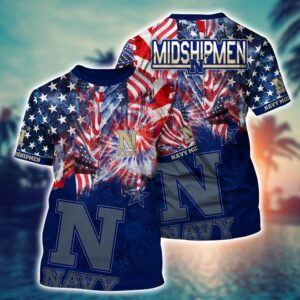 NCAA Navy Midshipmen 3D T-Shirt…