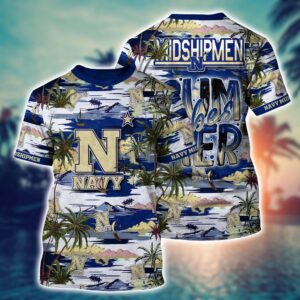 NCAA Navy Midshipmen 3D T-Shirt…