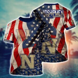 NCAA Navy Midshipmen 3D T-Shirt…