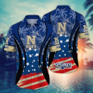 NCAA Navy Midshipmen Hawaiian Shirt…