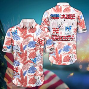 NCAA Navy Midshipmen Hawaiian Shirt…