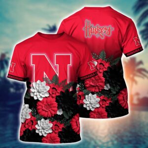 NCAA Nebraska Cornhuskers 3D T-Shirt…