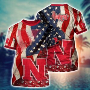 NCAA Nebraska Cornhuskers 3D T-Shirt…