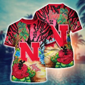 NCAA Nebraska Cornhuskers 3D T-Shirt…