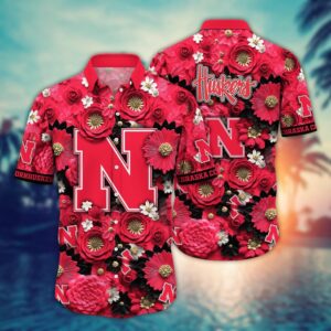 NCAA Nebraska Cornhuskers Hawaiian Shirt…