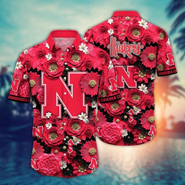 NCAA Nebraska Cornhuskers Hawaiian Shirt Rinkside Radiance For Big Fan