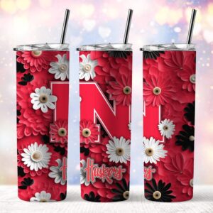 NCAA Nebraska Cornhuskers Skinny Tumbler Adventure In Every Sip 1