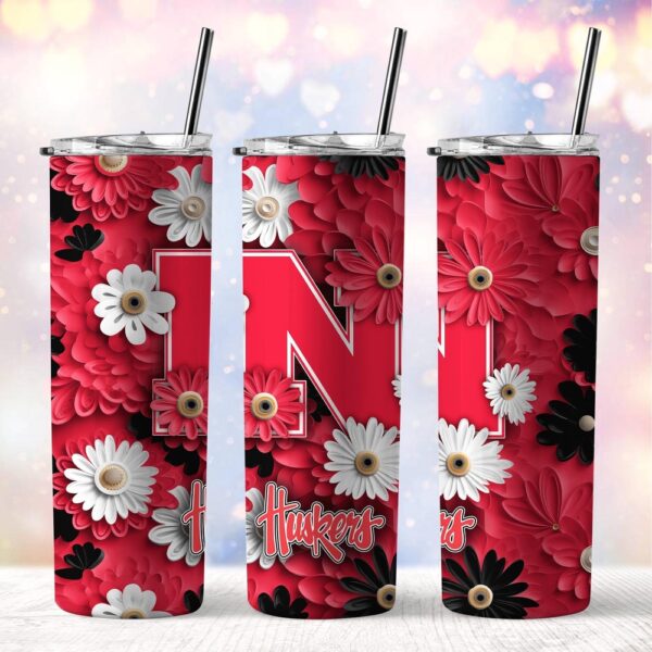 NCAA Nebraska Cornhuskers Skinny Tumbler Adventure In Every Sip