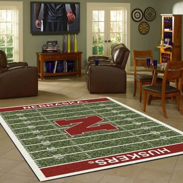 NCAA Nebraska Football Ncaa Division Carpet Living Room Rugs