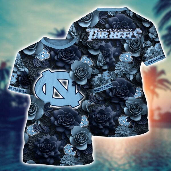 NCAA North Carolina Tar Heels 3D T-Shirt Fashion Forward Bliss For Sports Fans