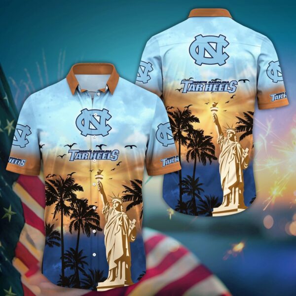 NCAA North Carolina Tar Heels Hawaiian Shirt Palm Tree Passion For Sports Enthusiasts