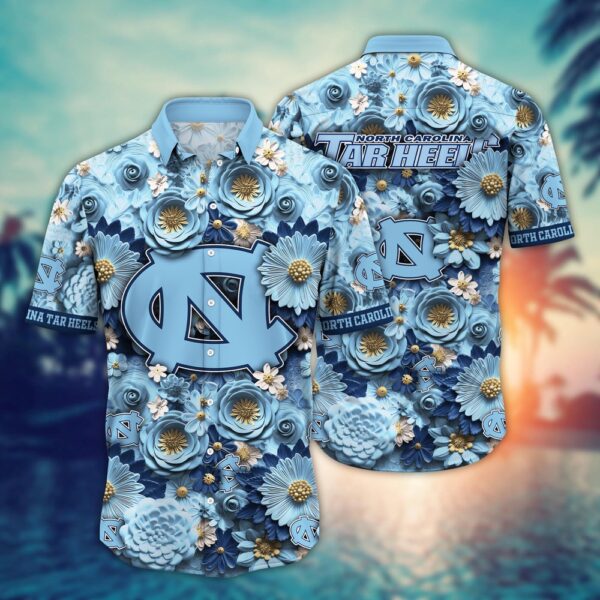 NCAA North Carolina Tar Heels Hawaiian Shirt Rinkside Radiance For Big Fan