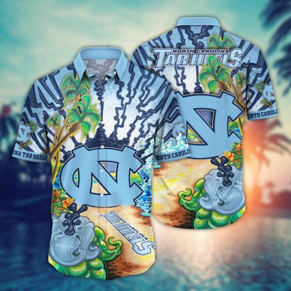 NCAA North Carolina Tar Heels Hawaiian Shirt Spectacle Swing For Big Fan