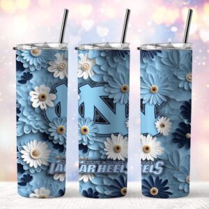 NCAA North Carolina Tar Heels Skinny Tumbler Adventure In Every Sip 1