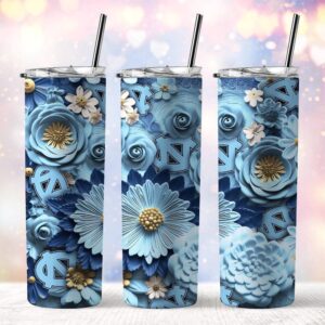 NCAA North Carolina Tar Heels Skinny Tumbler Elegance In Every Sip 1