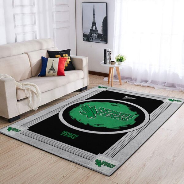 NCAA North Texas Mean Green Area Rug Athletic Elegance