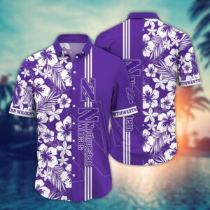 NCAA Northwestern Wildcats Hawaiian Shirt…