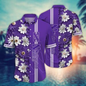 NCAA Northwestern Wildcats Hawaiian Shirt…