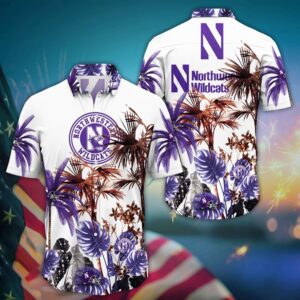 NCAA Northwestern Wildcats Hawaiian Shirt…