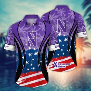 NCAA Northwestern Wildcats Hawaiian Shirt…