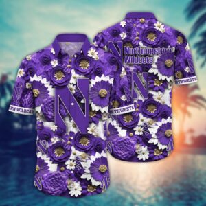 NCAA Northwestern Wildcats Hawaiian Shirt…