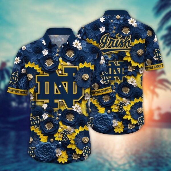 NCAA Notre Dame Fighting Irish Hawaiian Shirt Trendy Aloha For Big Fan