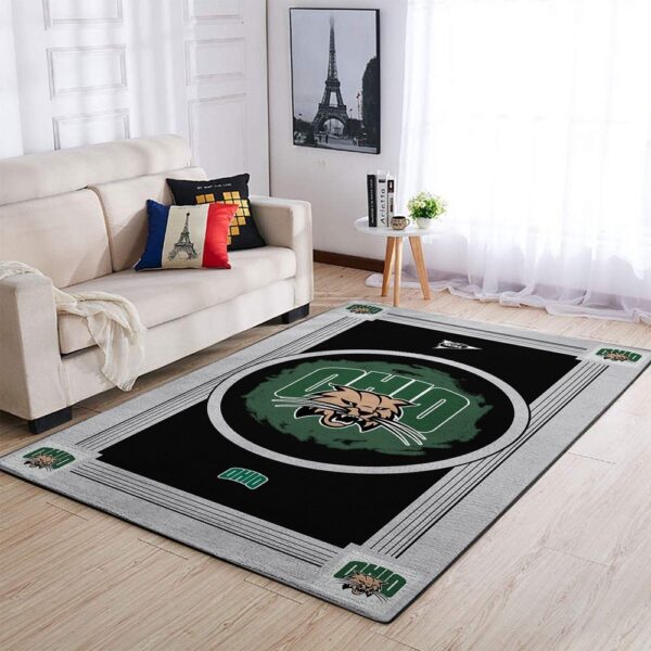 NCAA Ohio Bobcats Area Rug Athletic Elegance