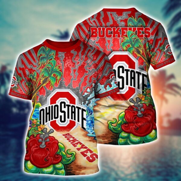 NCAA Ohio State Buckeyes 3D T-Shirt Champion Street Style