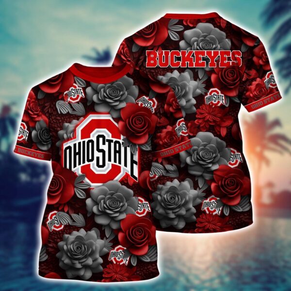 NCAA Ohio State Buckeyes 3D T-Shirt Comfort Fusion Chic For Sports Fans