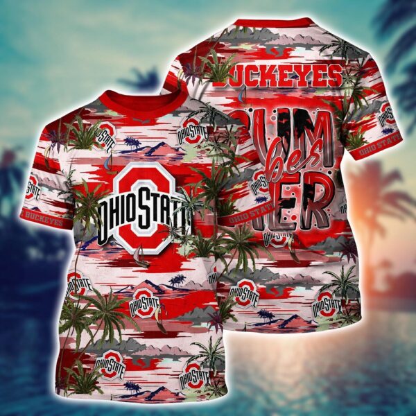 NCAA Ohio State Buckeyes 3D T-Shirt Signature Comfort Style