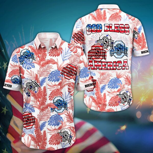 NCAA Ohio State Buckeyes Hawaiian Shirt Aloha Vibes Shine For Fans