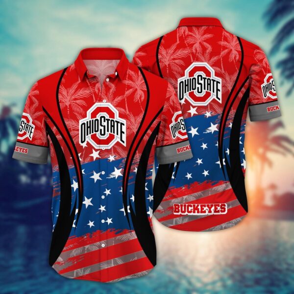 NCAA Ohio State Buckeyes Hawaiian Shirt Spectator Style For Sports Enthusiasts