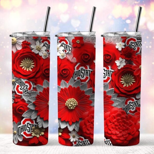 NCAA Ohio State Buckeyes Skinny Tumbler Elegant Sips Of Victory