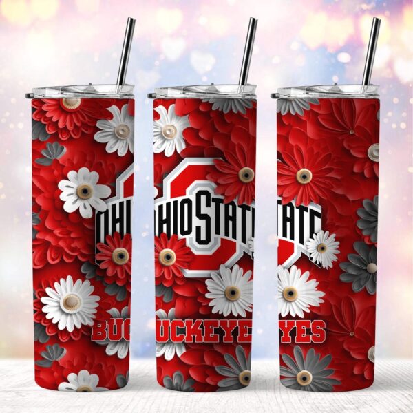 NCAA Ohio State Buckeyes Skinny Tumbler Team Spirit Refreshment