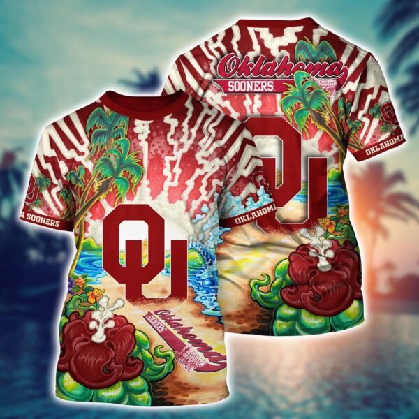 NCAA Oklahoma Sooners 3D T-Shirt Champion Street Style