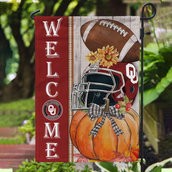 NCAA Oklahoma Sooners Garden Flag College Pride Blooms