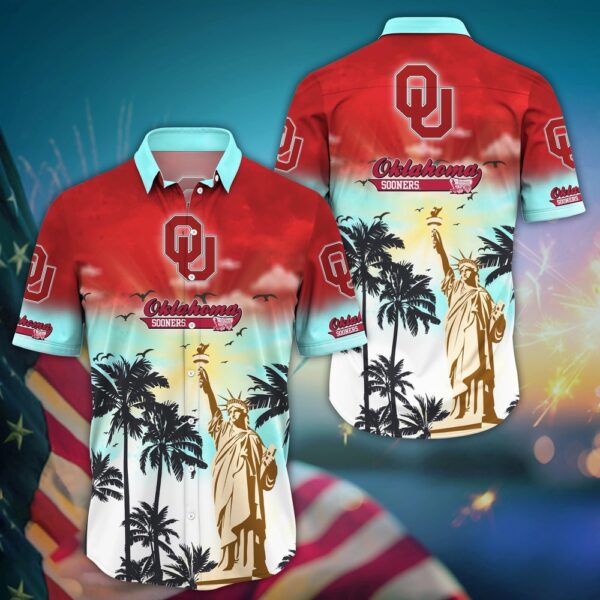 NCAA Oklahoma Sooners Hawaiian Shirt Island Huddle NCAA Floral Edition For Sports Enthusiasts