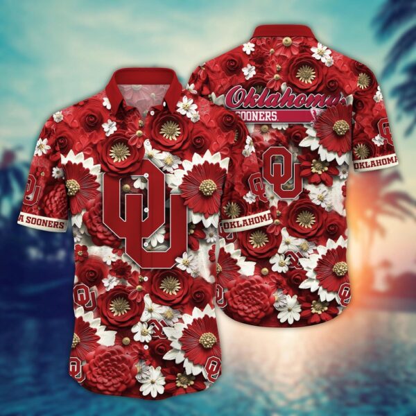 NCAA Oklahoma Sooners Hawaiian Shirt Trendy Aloha For Big Fan