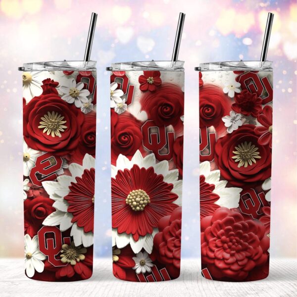 NCAA Oklahoma Sooners Skinny Tumbler Elegant Sips Of Victory