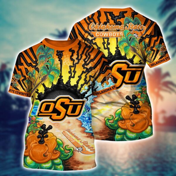 NCAA Oklahoma State Cowboys 3D T-Shirt Champion Street Style