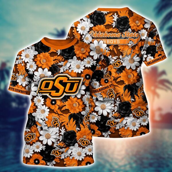 NCAA Oklahoma State Cowboys 3D T-Shirt Chic Vibes In Threads