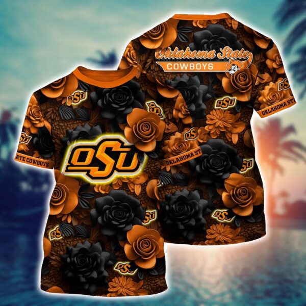 NCAA Oklahoma State Cowboys 3D T-Shirt Comfort Fusion Chic For Sports Fans