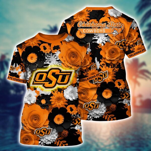 NCAA Oklahoma State Cowboys 3D T-Shirt Urban Elegance Threads For Sports Fans