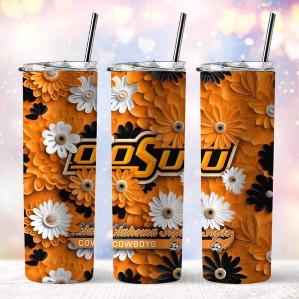 NCAA Oklahoma State Cowboys Skinny Tumbler Team Spirit Refreshment