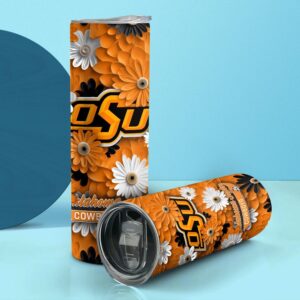 NCAA Oklahoma State Cowboys Skinny Tumbler Team Spirit Refreshment 2