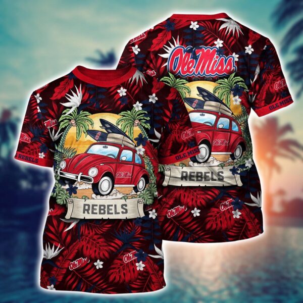 NCAA Ole Miss Rebels 3D T-Shirt Fashion Fusion Vibes