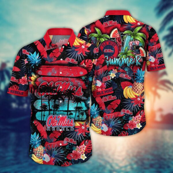 NCAA Ole Miss Rebels Hawaiian Shirt Island Elegance For Big Fan